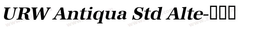 URW Antiqua Std Alte字体转换